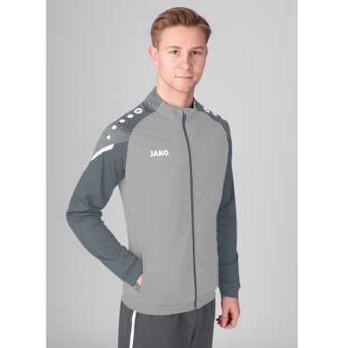 JAKO Polyesterjacke Performance (Matt-Polyester-Tricot) hellgrau Herren