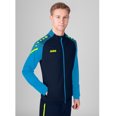 JAKO Polyesterjacke Performance (Matt-Polyester-Tricot) marineblau/hellblau Herren