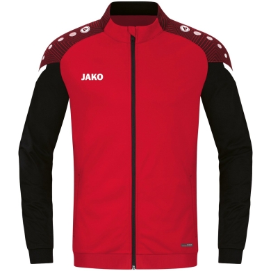 JAKO Polyesterjacke Performance (Matt-Polyester-Tricot) rot/schwarz Kinder