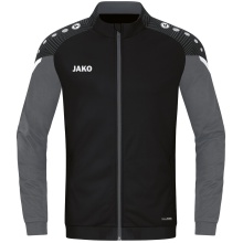 JAKO Polyesterjacke Performance (Matt-Polyester-Tricot) schwarz/anthrazitgrau Kinder