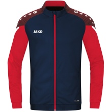 JAKO Polyesterjacke Performance (Matt-Polyester-Tricot) marineblau/rot Kinder