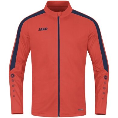 JAKO Polyesterjacke Power (100% rec. Polyester) orange/marineblau Herren