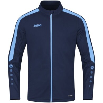 JAKO Polyesterjacke Power (100% rec. Polyester) marineblau/skyblau Herren