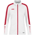 JAKO Polyesterjacke Power (100% rec. Polyester) weiss/rot Damen