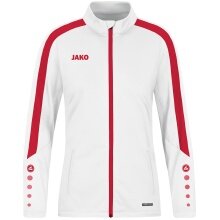 JAKO Polyesterjacke Power (100% rec. Polyester) weiss/rot Damen