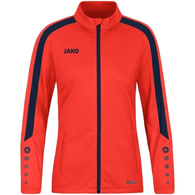 JAKO Polyesterjacke Power (100% rec. Polyester) orange/marineblau Damen