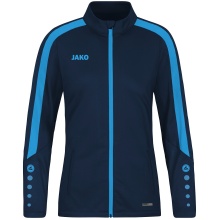 JAKO Polyesterjacke Power (100% rec. Polyester) marineblau/skyblau Damen