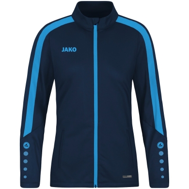 JAKO Polyesterjacke Power (100% rec. Polyester) marineblau/skyblau Damen