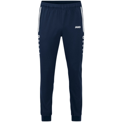 JAKO Präsentationshose Allround (Polyester, Beinabschluss mit Ripp) lang marineblau Kinder