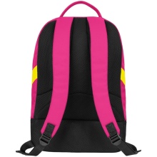 JAKO Rucksack Iconic mit Bodenfach pink/schwarz/neongelb - 28x21x46cm