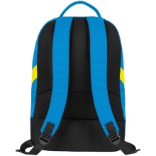 JAKO Rucksack Iconic mit Bodenfach blau/marineblau/neongelb - 28x21x46cm