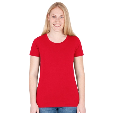 JAKO Freizeit-Shirt Organic Stretch (Bio-Baumwolle) rot Damen