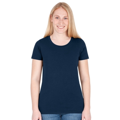 JAKO Freizeit-Shirt Organic Stretch (Bio-Baumwolle) marineblau Damen