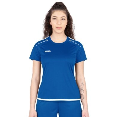 JAKO Sport-Shirt Trikot Striker 2.0 KA (100% Polyester Keep Dry) royalblau/weiss Damen