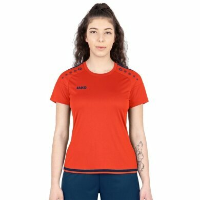 JAKO Sport-Shirt Trikot Striker 2.0 KA (100% Polyester Keep Dry) orange/navy Damen