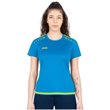 JAKO Sport-Shirt Trikot Striker 2.0 KA (100% Polyester Keep Dry) blau/neongelb Damen