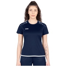 JAKO Sport-Shirt Trikot Striker 2.0 KA (100% Polyester Keep Dry) dunkelblau/weiss Damen