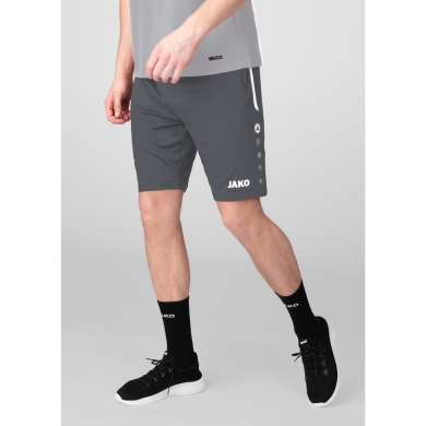 JAKO Trainingshose (Short) Allround - Stretch-Knit-Polyester- kurz anthrazitgrau Herren