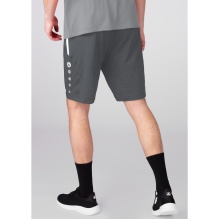 JAKO Trainingshose (Short) Allround - Stretch-Knit-Polyester- kurz anthrazitgrau Herren