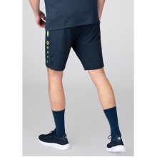 JAKO Trainingshose (Short) Allround - Stretch-Knit-Polyester- kurz marineblau/gelb Herren