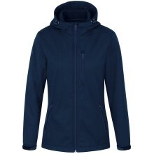 JAKO Softshelljacke Premium (Kapuze, wind- und wasserabweisend) marineblau Damen