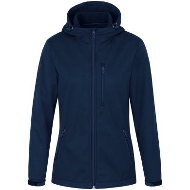 JAKO Softshelljacke Premium (Kapuze, wind- und wasserabweisend) marineblau Damen