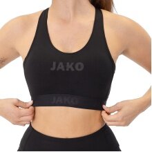 JAKO Funktionsunterwäsche Sport-Bra Power (Polyester-Stretch-Jersey) schwarz Damen