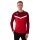 JAKO Sport-Langarmshirt Sweat Iconic (Polyester-Stretch-Fleece) rot/weinrot Herren