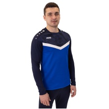 JAKO Sport-Langarmshirt Sweat Iconic (Polyester-Stretch-Fleece) royalblau/marineblau Herren