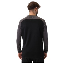 JAKO Sport-Langarmshirt Sweat Iconic (Polyester-Stretch-Fleece) schwarz/anthrazitgrau Herren