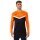 JAKO Sport-Langarmshirt Sweat Iconic (Polyester-Stretch-Fleece) schwarz/neonorange Herren