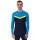 JAKO Sport-Langarmshirt Sweat Iconic (Polyester-Stretch-Fleece) marineblau/hellblau/gelb Herren