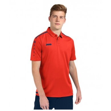 JAKO Sport-Polo Striker 2.0 rot/navy Herren