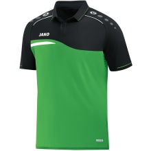 JAKO Sport-Polo Competition 2.0 (100% Polyester) grün/schwarz Kinder