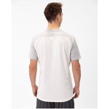 JAKO Sport-Polo Iconic (Polyester-Micro-Mesh) weiss/grau/anthrazitgrau Herren