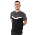 JAKO Sport-Polo Iconic (Polyester-Micro-Mesh) schwarz/anthrazitgrau Herren