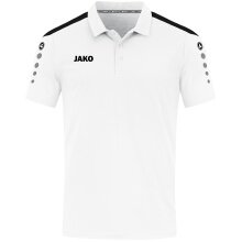 JAKO Sport-Polo Power (Mischgewebe, strapazierfähig) weiss Kinder