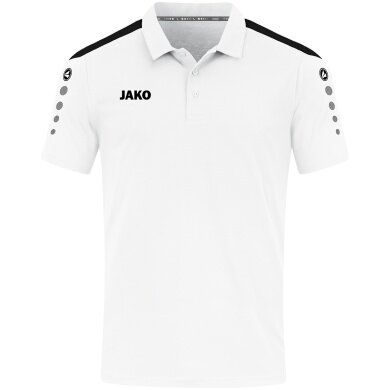 JAKO Sport-Polo Power (Mischgewebe, strapazierfähig) weiss Herren