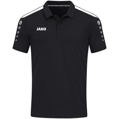 JAKO Sport-Polo Power (Mischgewebe, strapazierfähig) schwarz Kinder