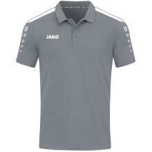 JAKO Sport-Polo Power (Mischgewebe, strapazierfähig) dunkelgrau Kinder