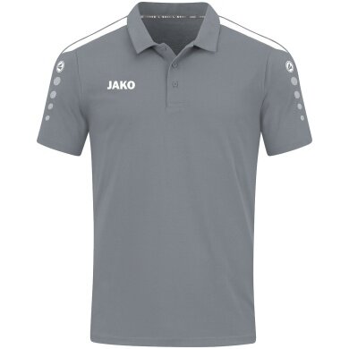 JAKO Sport-Polo Power (Mischgewebe, strapazierfähig) dunkelgrau Kinder