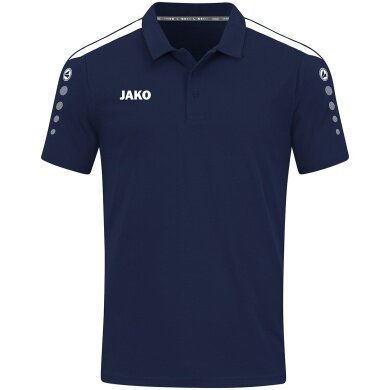 JAKO Sport-Polo Power (Mischgewebe, strapazierfähig) marineblau Kinder