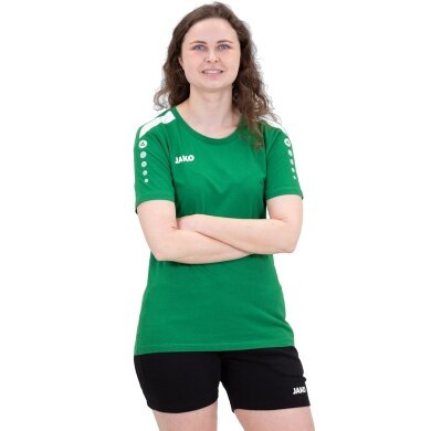 JAKO Sport-Shirt Power (strapazierfähig, angenehmes Tragegefühl) grün Damen