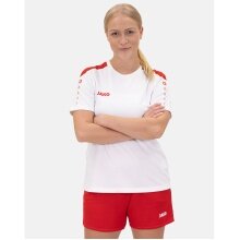 JAKO Sport-Shirt Trikot Power (Polyester-Interlock, strapazierfähig) weiss/rot Damen