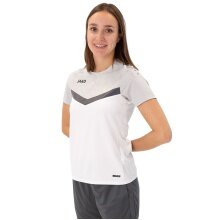 JAKO Sport-Shirt Iconic (Polyester-Micro-Mesh) weiss/hellgrau/anthrazitgrau Damen