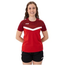 JAKO Sport-Shirt Iconic (Polyester-Micro-Mesh) rot/weinrot Damen