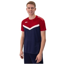 JAKO Sport-Tshirt Iconic (Polyester-Micro-Mesh) marineblau/rot Herren