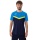 JAKO Sport-Tshirt Iconic (Polyester-Micro-Mesh) marineblau/hellblau/gelb Herren