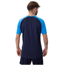 JAKO Sport-Tshirt Iconic (Polyester-Micro-Mesh) marineblau/hellblau/gelb Herren