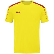 JAKO Sport-Tshirt Trikot Power (Polyester-Interlock, strapazierfähig) gelb/rot Kinder